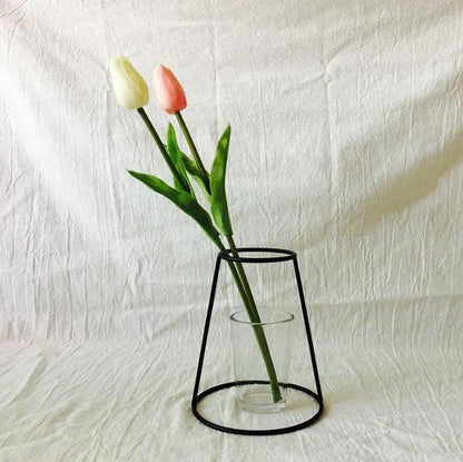 Nordic Style Retro Flower Vase Frame Wall Hanging