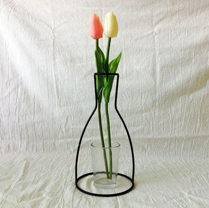Nordic Style Retro Flower Vase Frame Wall Hanging