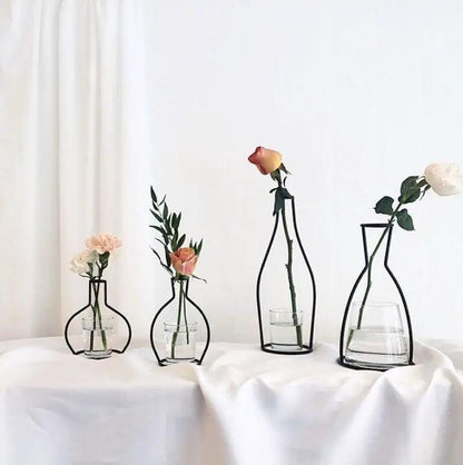 Nordic Style Retro Flower Vase Frame Wall Hanging