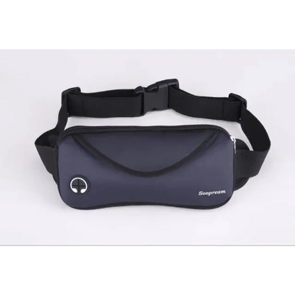 Stevvex navy neoprene fanny bag with black belt strap travel and sports waist pack on Tampa Home & Garden Store