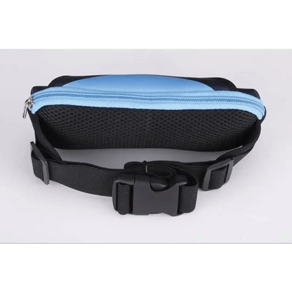 Stylish neoprene waterproof fanny bag with blue zipper and adjustable black strap on Tampa Home & Garden Store