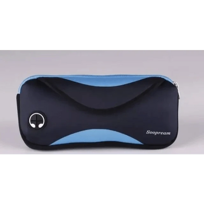 Stevvex neoprene waterproof fanny pack navy with light blue accents, unisex waist bag on Tampa Home & Garden Store