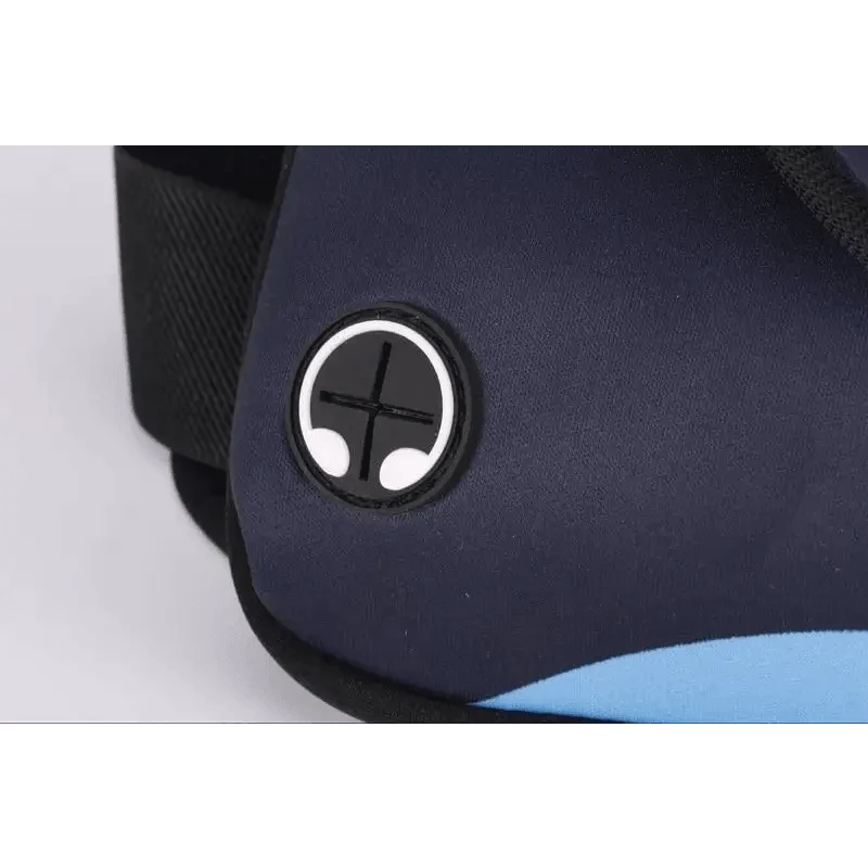 Stevvex neoprene waterproof fanny bag navy blue waist pack with round logo patch on Tampa Home & Garden Store