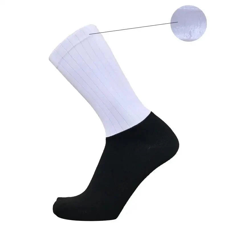 Stevvex athletic sock STIL8777HJGBN white crew sock with black sole on Tampa Home & Garden Store