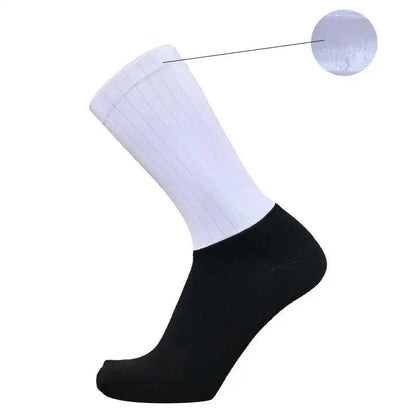 Stevvex athletic sock STIL8777HJGBN white crew sock with black sole on Tampa Home & Garden Store