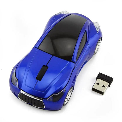 Car-shaped blue wireless mouse, USB receiver, 1600 DPI Stevvex on Tampa Home & Garden Store