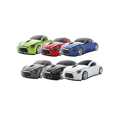 Car-shaped wireless mouse set by Stevvex, 6 colors, mini 3D ergonomic USB 1600 DPI for PC on Tampa Home & Garden Store