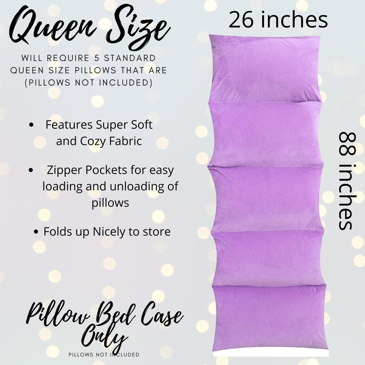 Pillow bed case cover in purple from Sugar Skull Play Set on Tampa Home & Garden Store