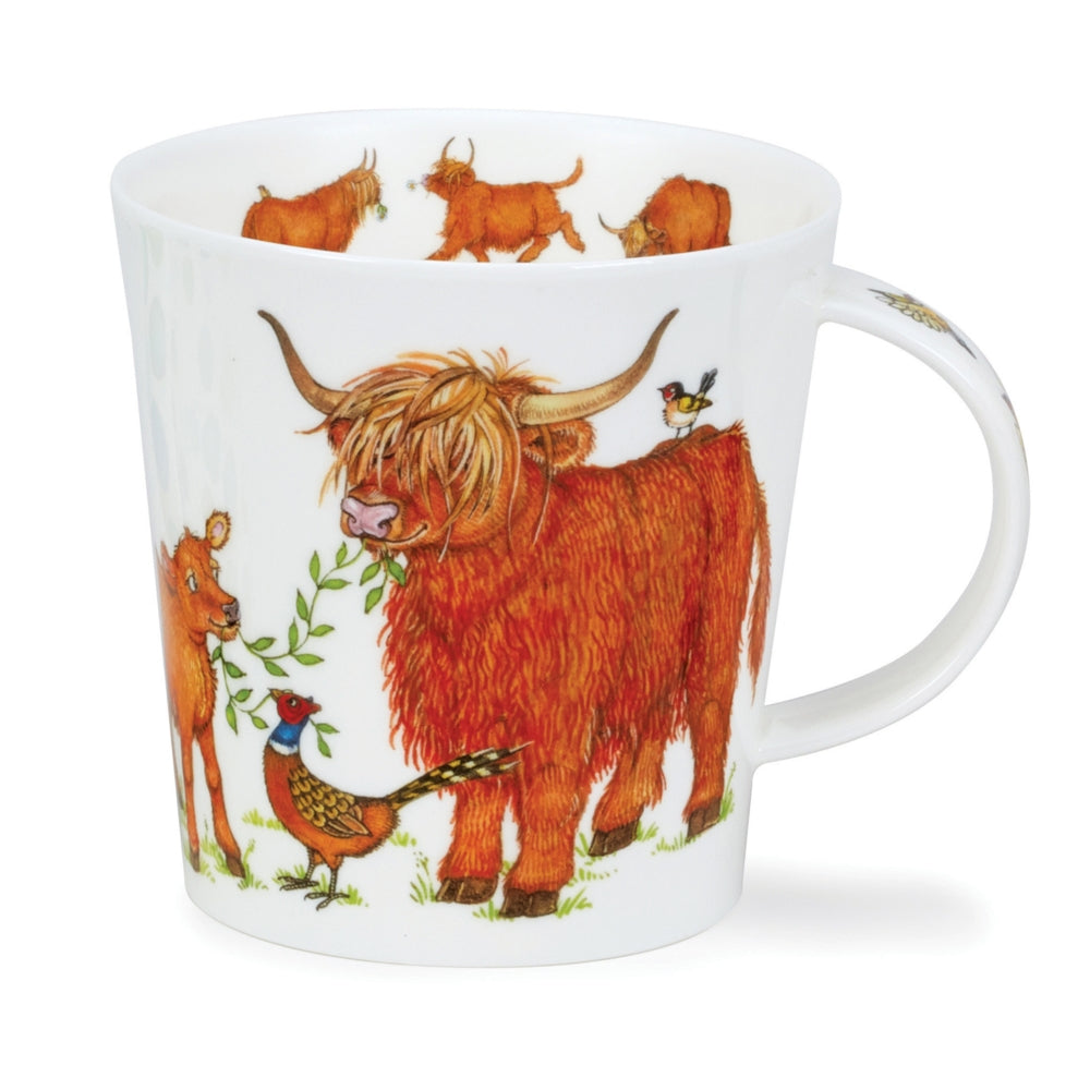 Mug en porcelaine fine Hairy Highlanders, style Cairngorm, par Dunoon