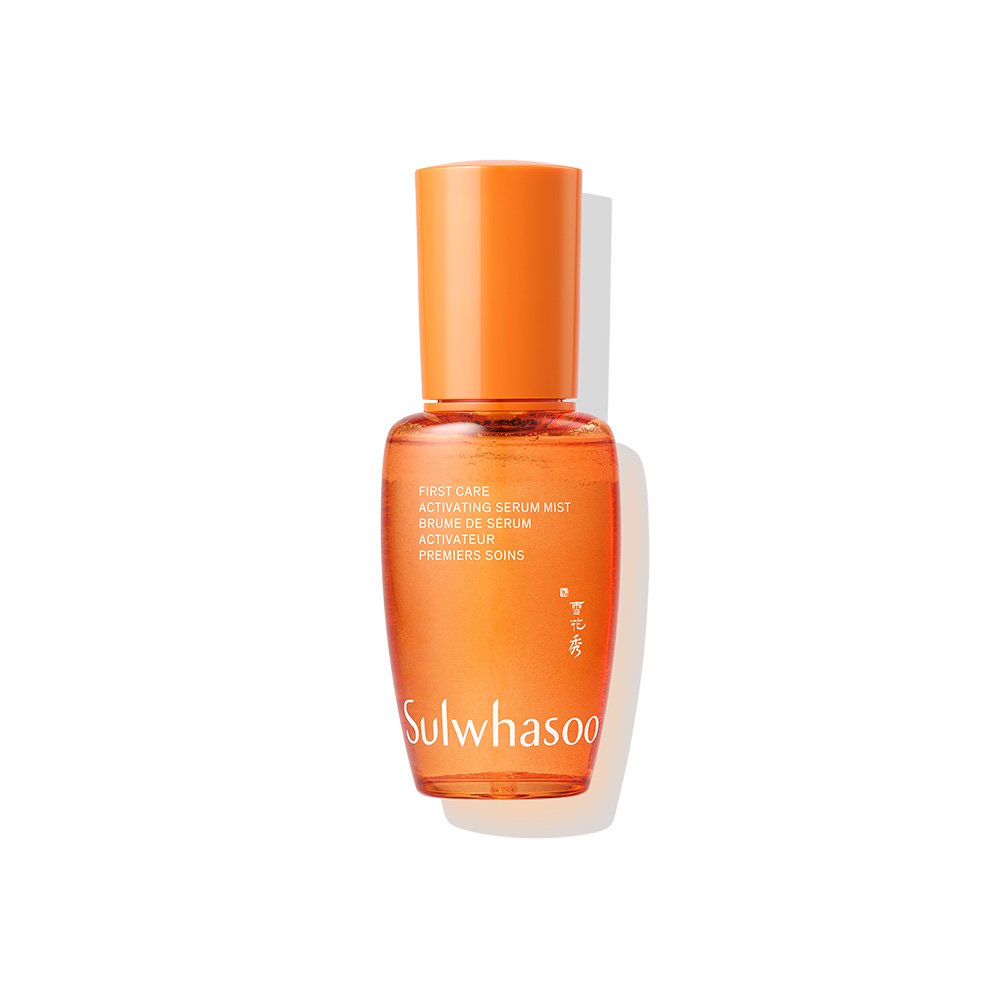 Sulwhasoo First Care Activating Serum Mist 50ml orange bottle with orange cap liquid on Tampa Home & Garden Store