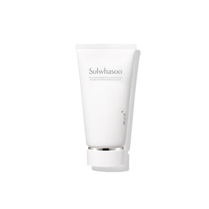 Cleansing foam Sulwhasoo The Ultimate S Enriched 150g tube, white packaging with silver cap on Tampa Home & Garden Store