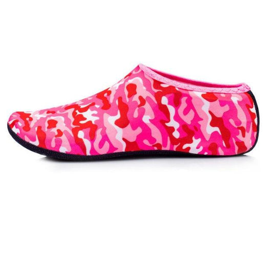 Water shoe Stevvex pink camouflage slip-on, quick-drying aqua sock for beach and surf on Tampa Home & Garden Store