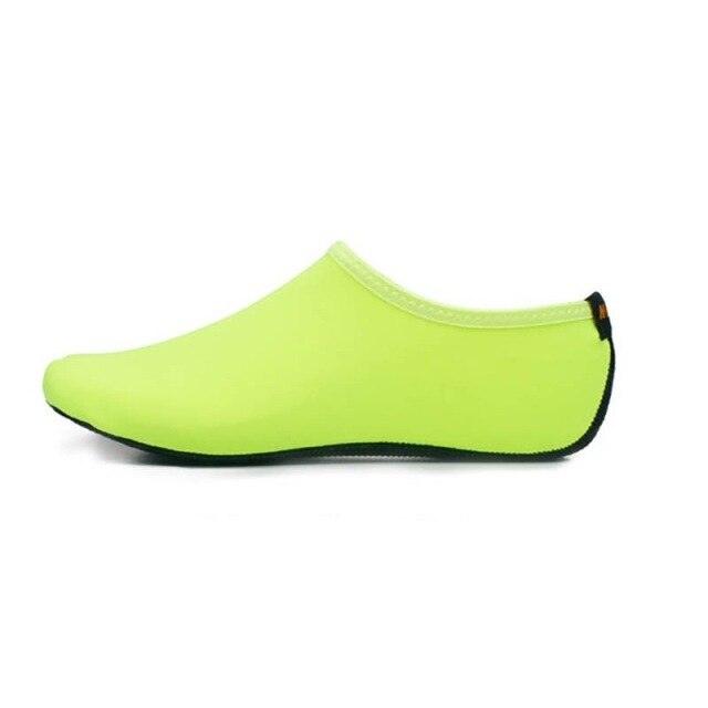 Stevvex aqua socks water shoe neon yellow barefoot beach footwear for men and women on Tampa Home & Garden Store