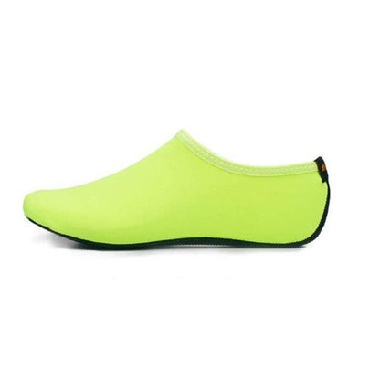 Stevvex aqua socks water shoe neon yellow barefoot beach footwear for men and women on Tampa Home & Garden Store