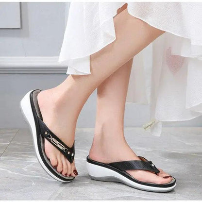 Summer Flat Sandal for Women Multicolor Flowers