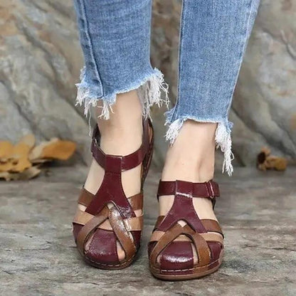 Summer Flat Sandal for Women Multicolor Flowers