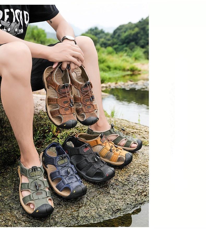 Waterproof Men Beach and Cushioned Sandals