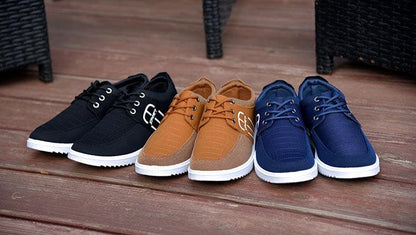 Stevvex breathable canvas sneakers, multiple colors, 4 pairs on Tampa Home & Garden Store