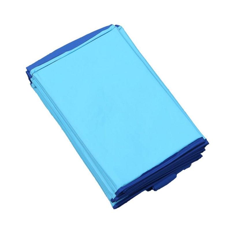 Foldable dog pool in light blue PVC by Stevvex HM99WP988DEW on Tampa Home & Garden Store