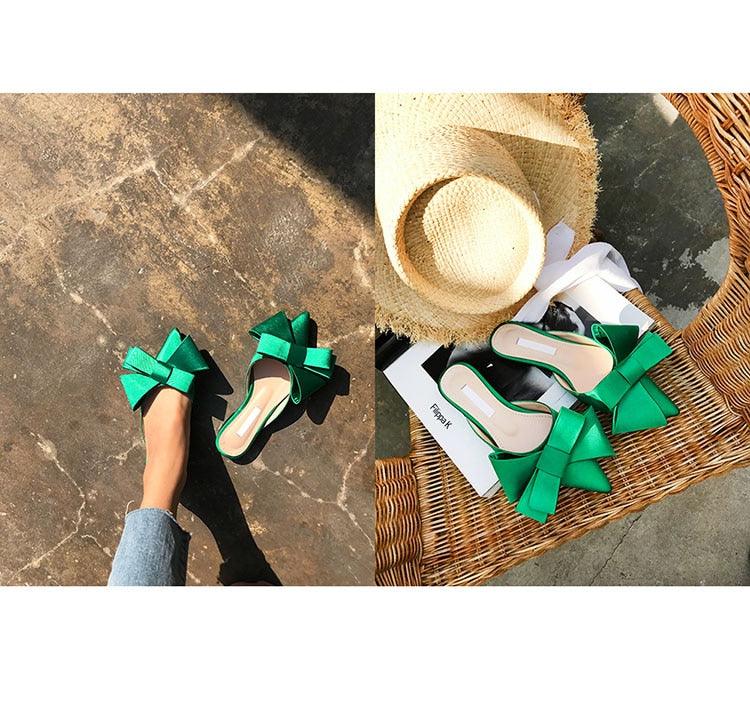 Soft Silk And Satin Slide For Casual Summer Wear