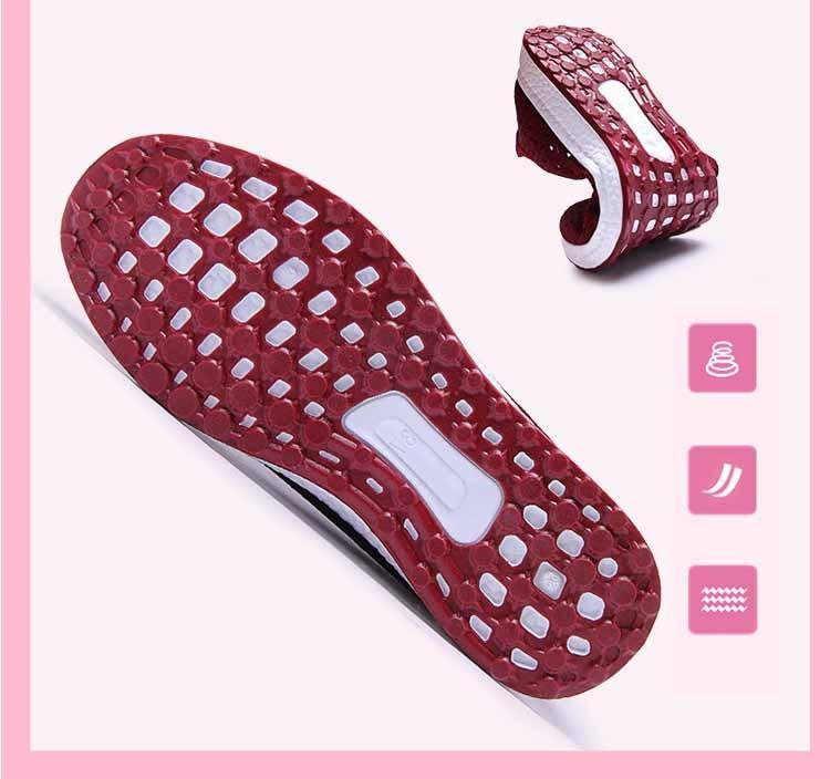 Stevvex red mesh espadrille sneakers, breathable walking shoes with non-slip sole on Tampa Home & Garden Store