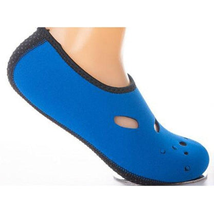 Stevvex blue water shoe slipper with breathable cutouts, quick-dry aqua beach footwear on Tampa Home & Garden Store