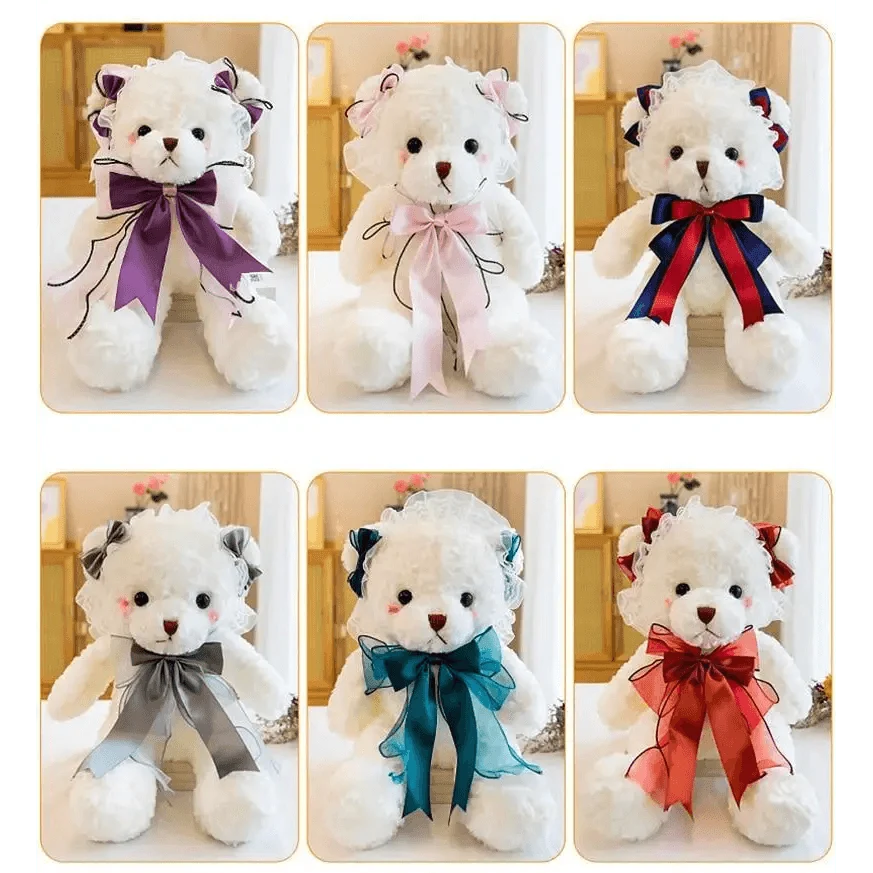 Cute Teddy Bear With Dress And Holiday Gift