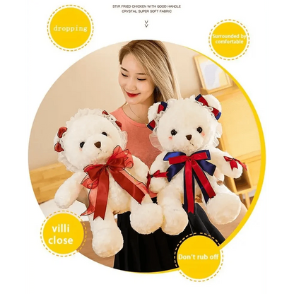 Cute Teddy Bear With Dress And Holiday Gift