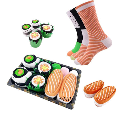 Delicious Sushi Novelty Socks and Gift Box Set