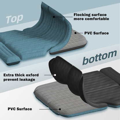 Umbrauto SUV air mattress 1.0 slate with flocked top and PVC bottom for car camping on Tampa Home & Garden Store