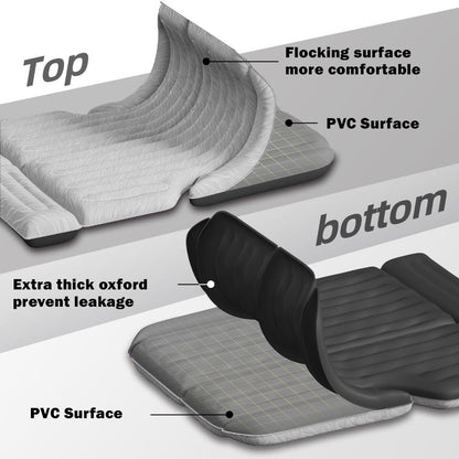 Umbrauto SUV air mattress 1.0 gray with flocked top and PVC bottom for car camping on Tampa Home & Garden Store