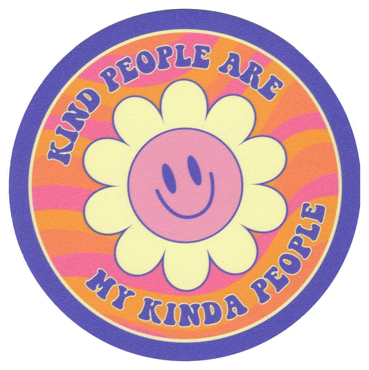 Sip Sip Hooray Coaster -  Kind People are My Kinda People - Smiley Face