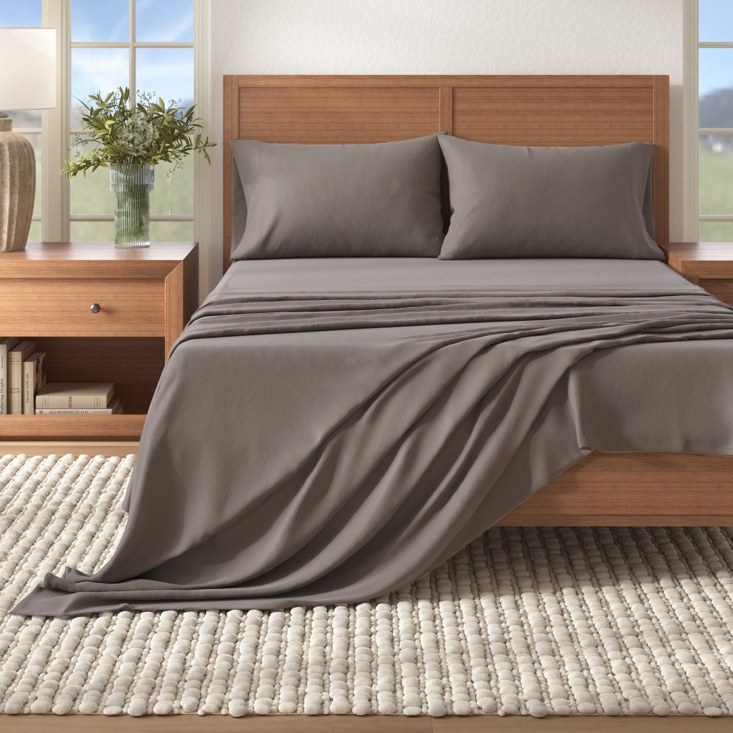 Soft and Natural Cotton Flannel Sheet Set