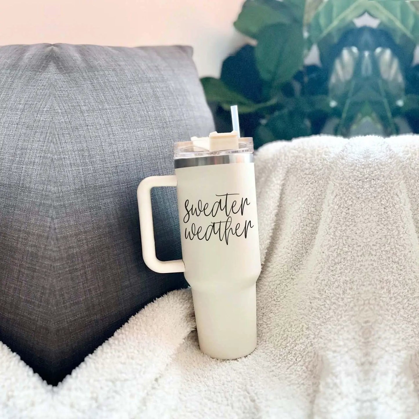 Sweater Weather 40oz Insulated Mug with Handle