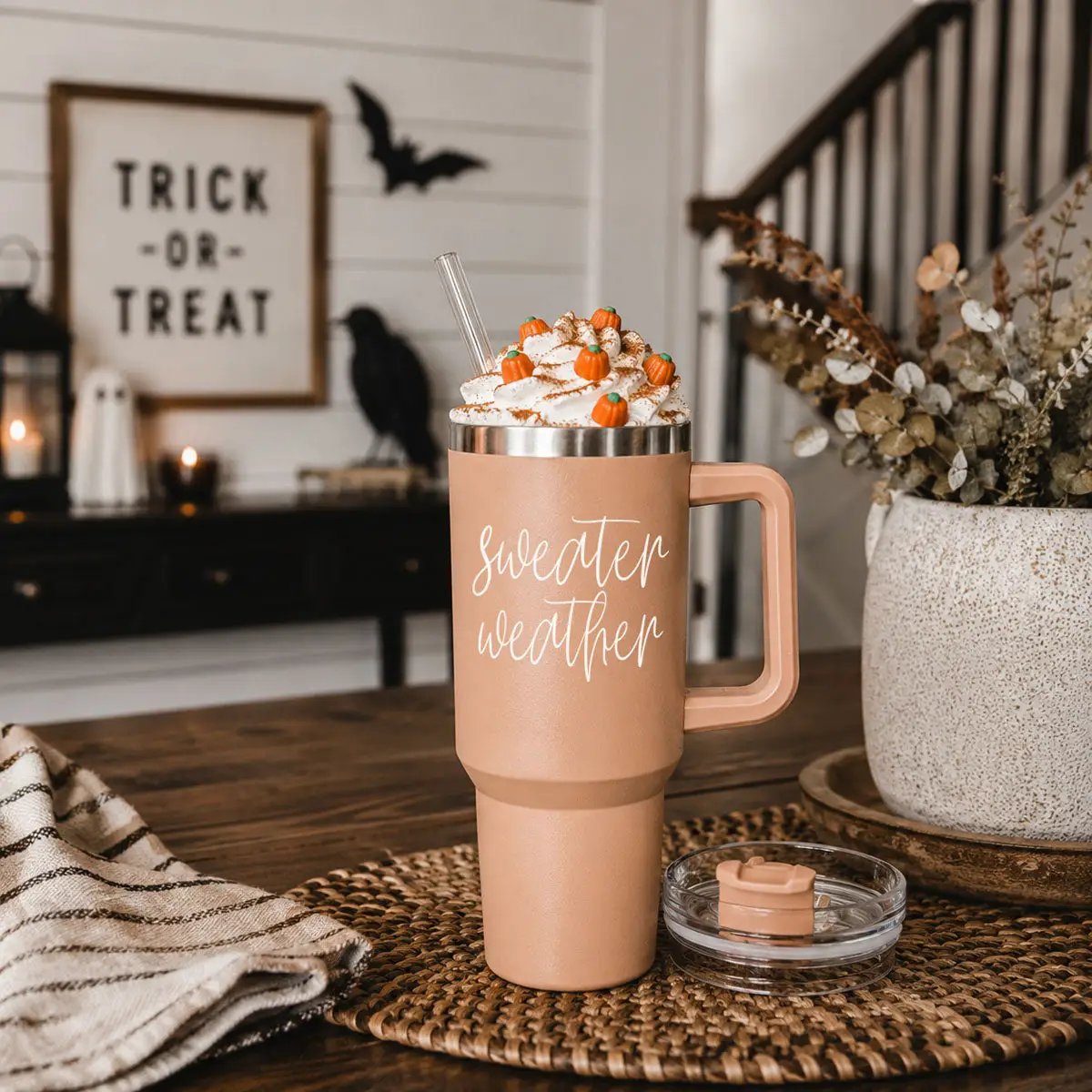 Sweater Weather 40oz Tumbler for Cozy Mornings