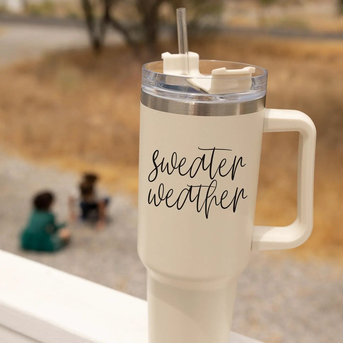 Sweater Weather 40oz Insulated Mug with Handle