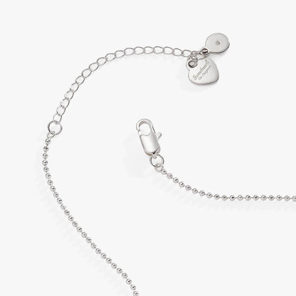 Sweethearts Be Mine Charm Necklace by ALEX AND ANI, silver chain with heart and disc charms on Tampa Home & Garden Store