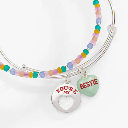 Sweethearts You're My Bestie Bangle Set of Two