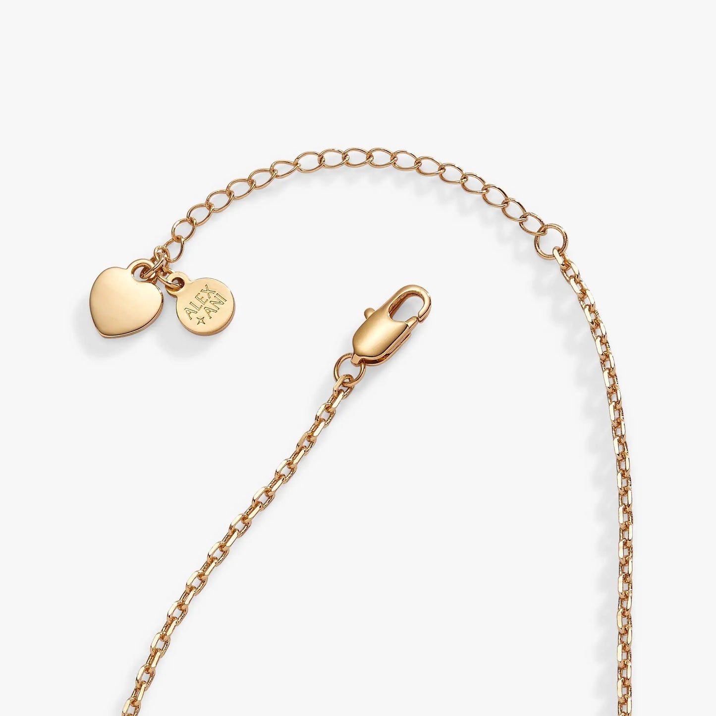 Sweethearts Multi-Charm Necklace by ALEX AND ANI, gold-tone chain with heart and disc charms on Tampa Home & Garden Store