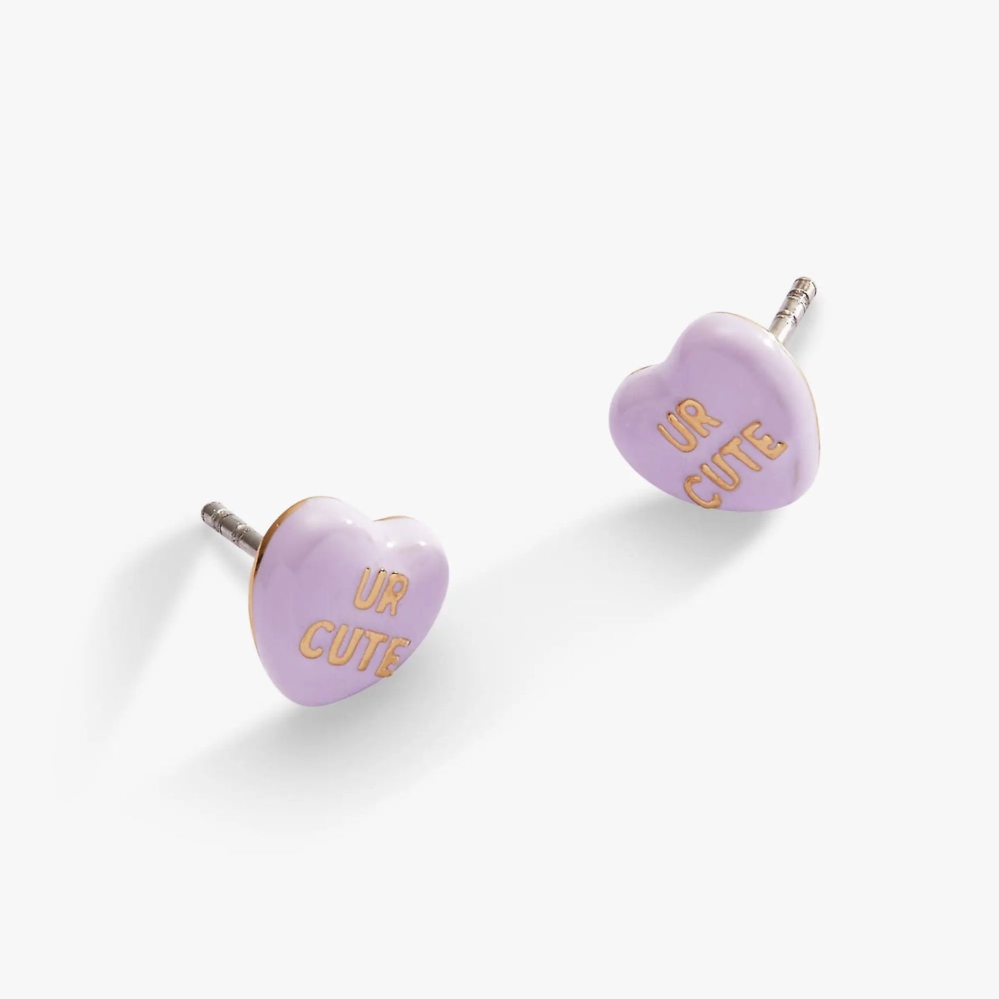 Ur Cute Sweethearts Stud Earrings in Purple
