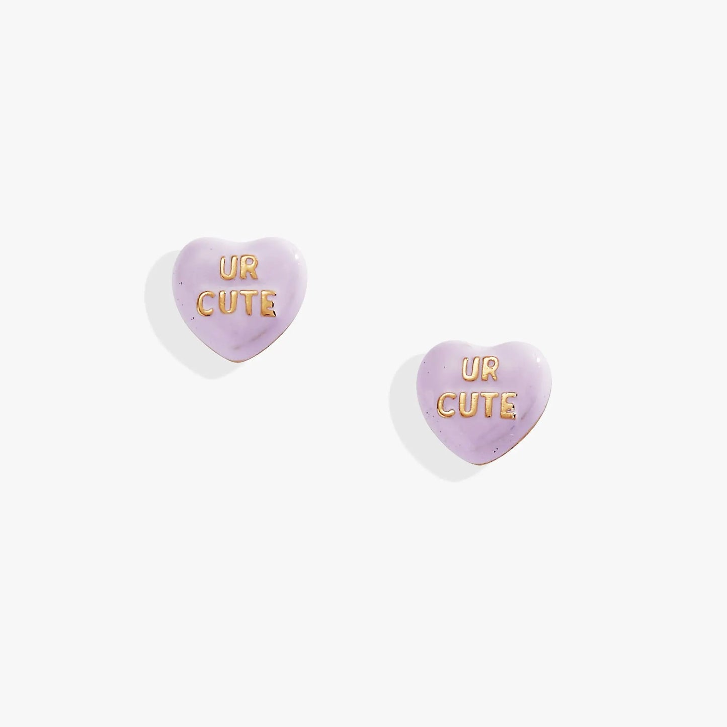 Ur Cute Sweethearts Stud Earrings in Purple