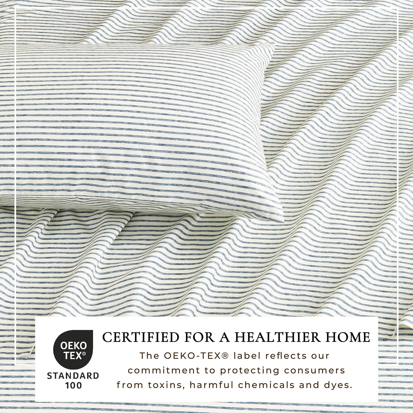 The Striped Microfiber Sheet Set and Soft Finish