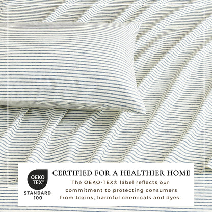 The Striped Microfiber Sheet Set and Soft Finish