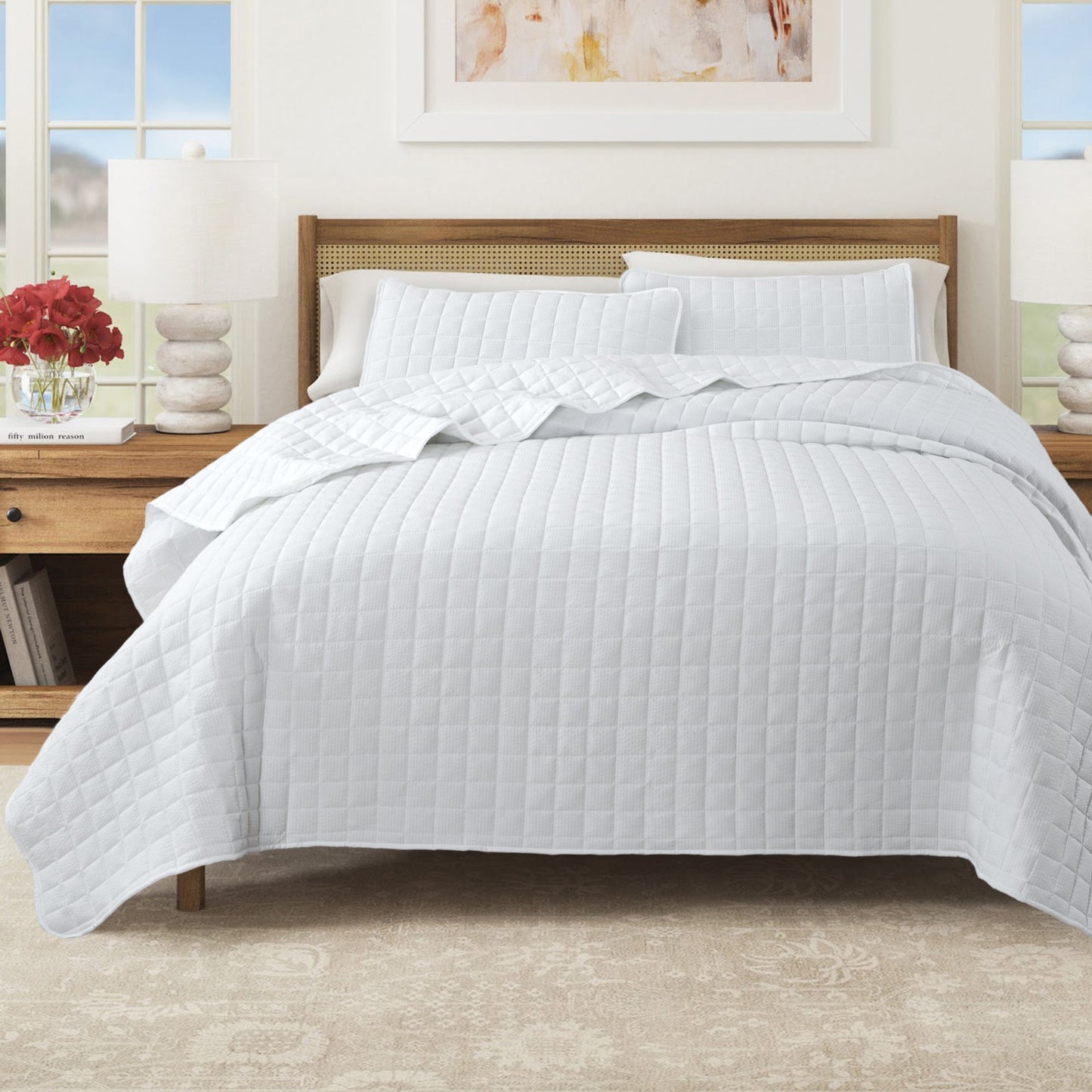Soft Seersucker Quilt Set a Breathable Feel