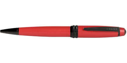 Bailey matte red lacquer ballpoint pen with black clip and tip, Cross branding on Tampa Home & Garden Store
