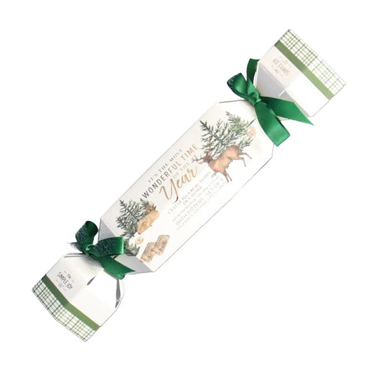 Winter White Pine Bath Fizzers Gift Set The Country Christmas Loft green ribbon on Tampa Home & Garden Store