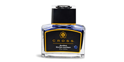 Cross fountain pen ink blue/black bottle with black cap and yellow neck band on Tampa Home & Garden Store