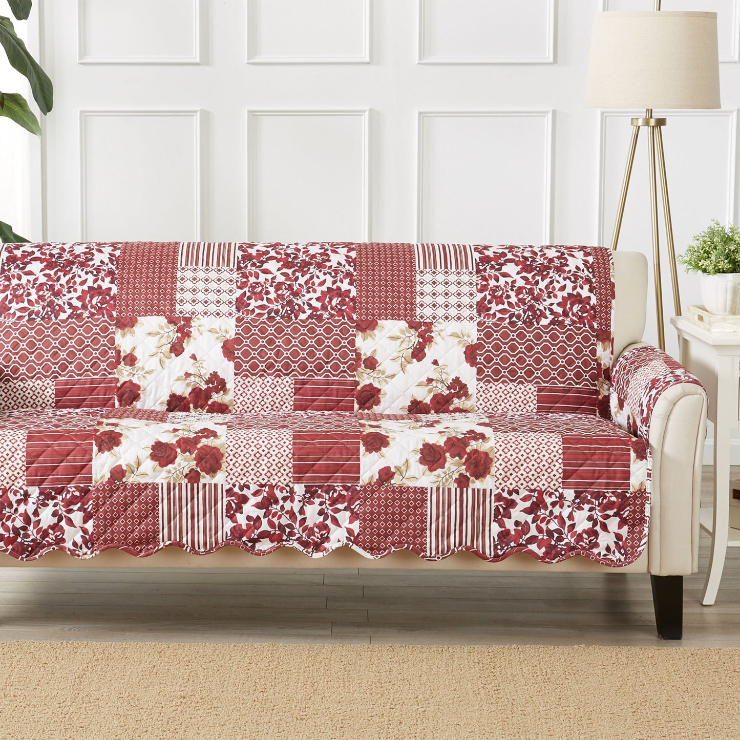 Reversible Floral Patchwork Furniture Cover