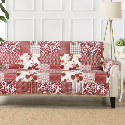 Reversible Floral Patchwork Furniture Cover
