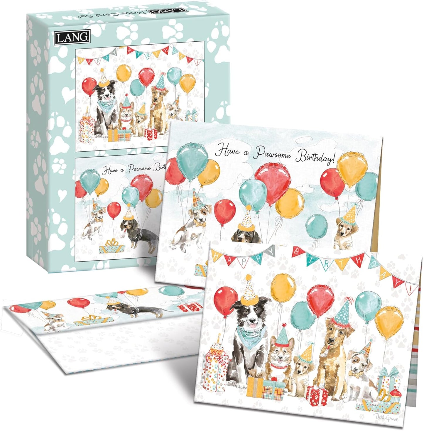 Notes en boîte Let's Paw-ty